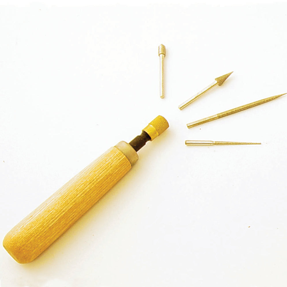 Diamond Coated Bead Reamer Jewelry Making Tool Set — Leather Unlimited