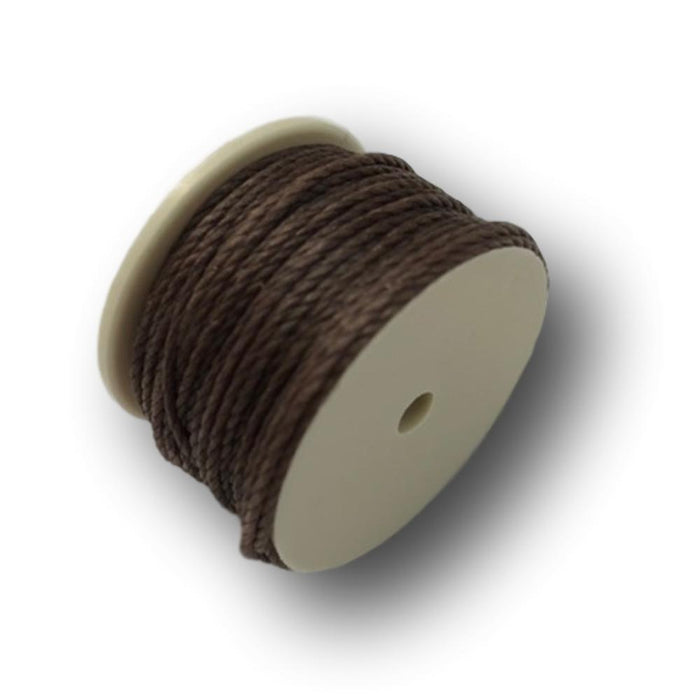 Extra Awl Thread - 12.5 Yards Waxed Nylon Thread Reel - Black, Brown, White