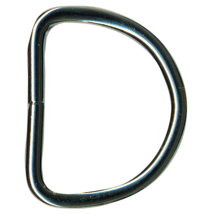 Nickel Welded Wire D Ring - 2", 1.5", 1", 0.75"