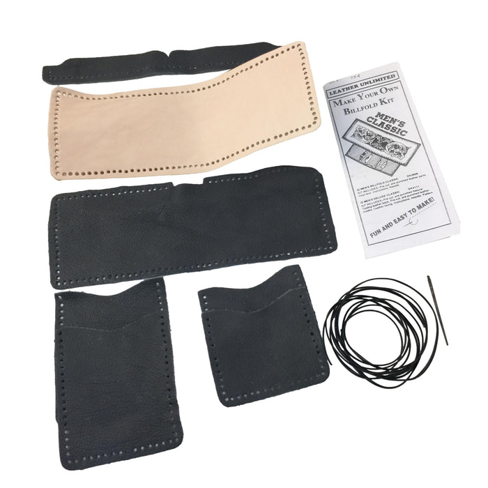 Make Your Own Leather Billfold Wallet Kit - DIY Leather Accessory - Men - Women - Children