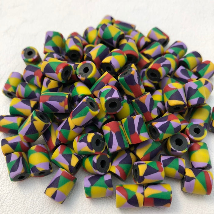 Stylish Colorful Jewelry Making Craft Beads - Assorted Pack of 100 Fimo Beads