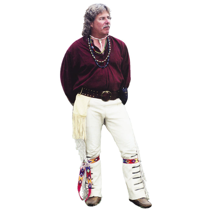 buckskin pants - Google Search  Fringe leather jacket, Open coat, Mountain  man clothing