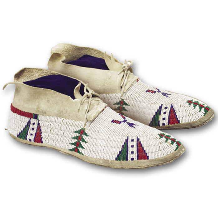 Native American Plains Style Moccasins Pattern - Make Your Own Indian Moccasins - Men - Women