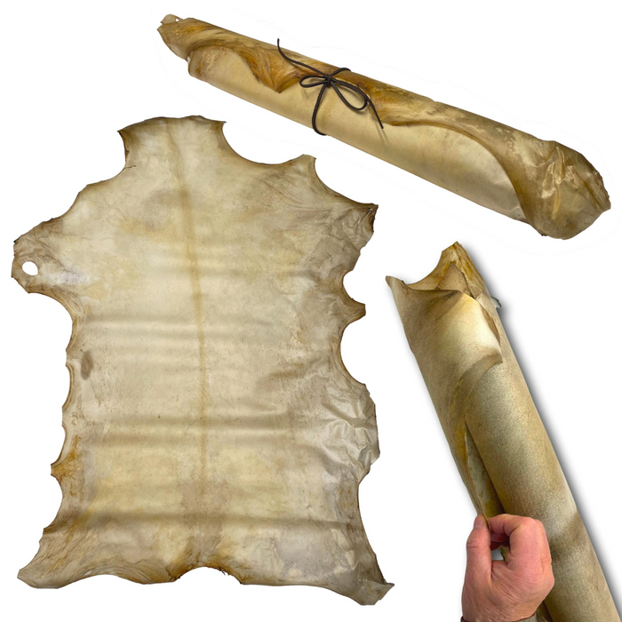 Rawhide Goatskin - Lightweight 1 oz Hide - Large or XXL