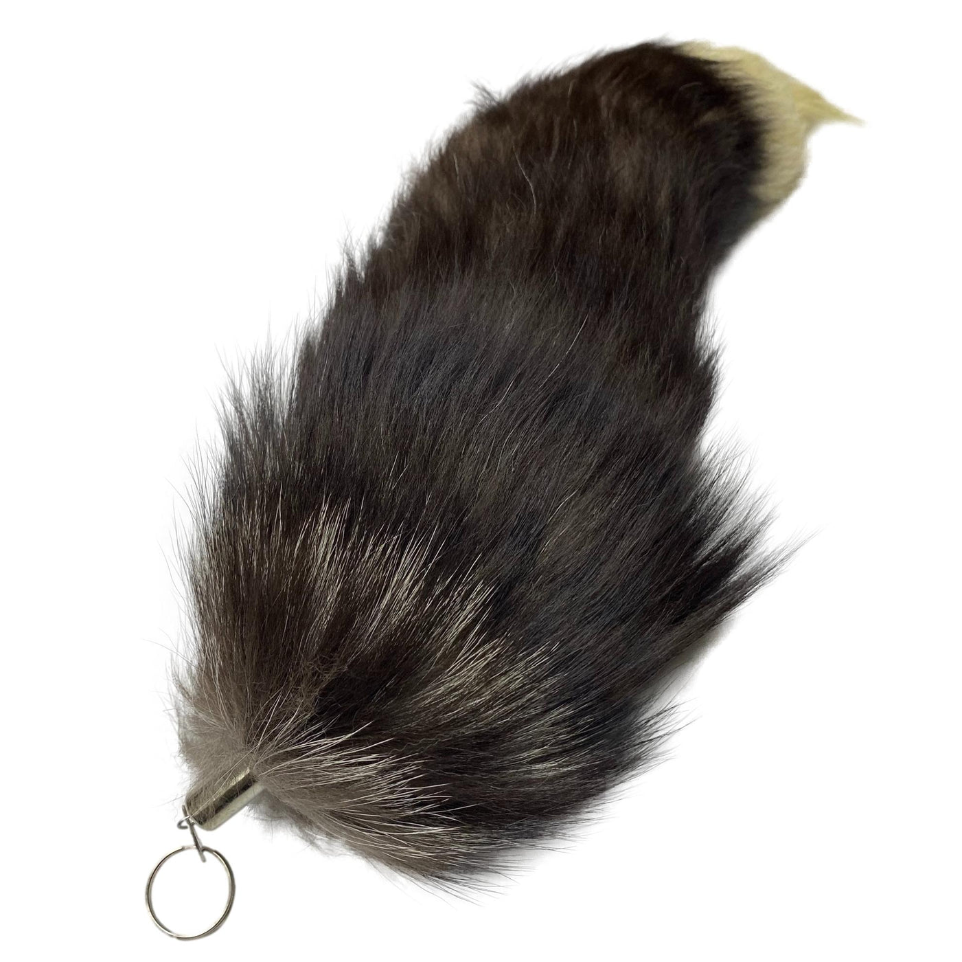 Authentic Large Silver Fox Tail - Genuine Fur Tail for Crafts and Cost ...